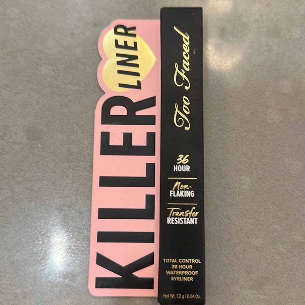 New in box Too Faced Killer Liner.